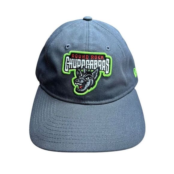 Round Rock Chupacabras New Era 9TWENTY Gray Adjustable Baseball Cap - Picture 1 of 8